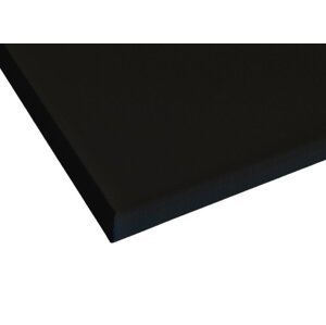 Kocierz 3D malířské plátno bavlněné černé 50 x 50 cm