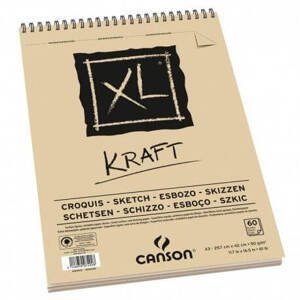 Skicák Canson XL Kraft A5 90g 40 listů