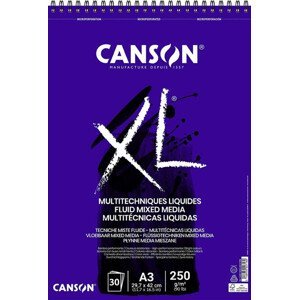 Canson Skicák na mokrá média XL Fluid Mix-Media A3 250g, 30 listů