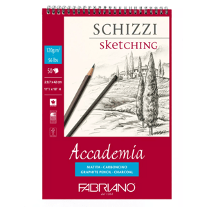 Fabriano Accademia Sketching A4 120g 50l, spirála