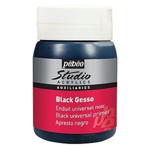 Pébéo Studio Gesso - univerzální akrylový šeps černý 500 ml