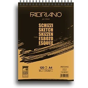 Skicák Fabriano SCHIZZI A5 90g 60 listů na spirále