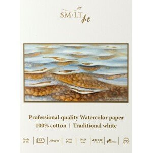 SM.LT Akvarelový papír Professional quaity SMLT blok A5 300 g/m2, 10 listů