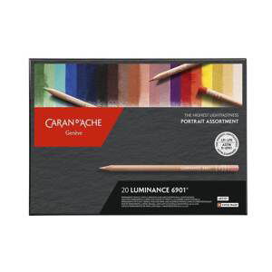 Caran D'ache Luminance Portrait Assortment 20 barev - umělecké pigmentové pastelky