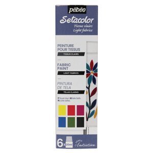 Pébéo - Setacolor Light Fabric 6 × 20 ml