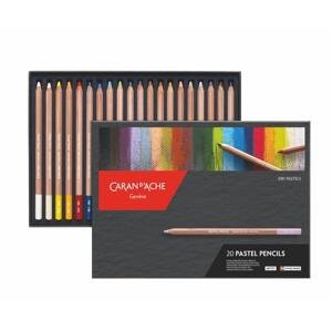 Caran D'Ache Umělecké suché pastely v tužce 20 barev, kartonový box