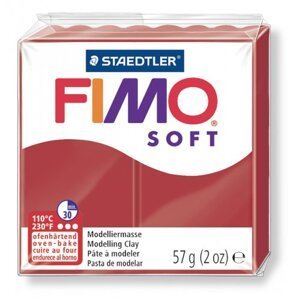 Staedtler FIMO SOFT polymerová hmota 57 g, červená vánoční