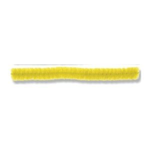 Heyda Plyšový drát 10 ks 8 mm 50 cm žlutý