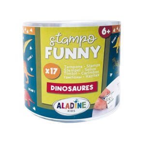 Razítka Aladine Stampo Funny 17 ks - Dinosauři