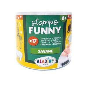 Razítka Aladine Stampo Funny 17 ks - ZOO