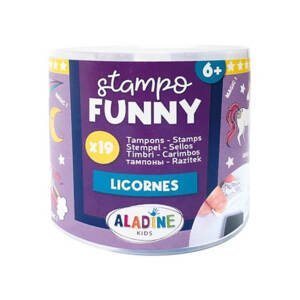 Razítka Aladine Stampo Funny 19 ks - Jednorožci