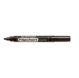 Centropen Popisovač Flipchart kulatý 8550 - černý 2,5 mm