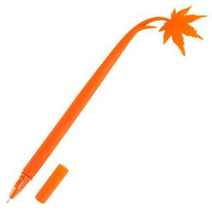 EASY 941276-JL Veselé kuličkové pero Easy SILICONE FLEXILE oranžový list, modrá náplň 0,5 mm