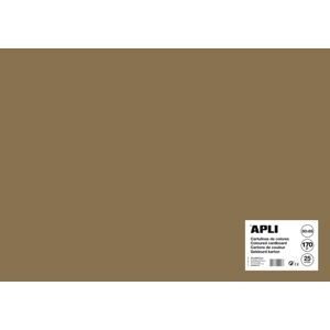 Barevný papír Apli 50x65 cm 170g - lískový ořech