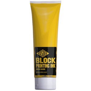 EssDee Block Printing Ink barva na linoryt 300 ml žlutá