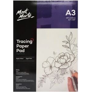 MontMarte Blok pauzovacích papírů A3, 60 g/m2, 40 listů