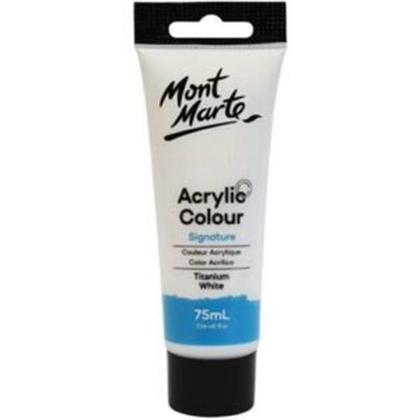 MontMarte Mont Marte akrylová barva v tubě 75 ml, běloba titanová