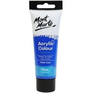 MontMarte Mont Marte akrylová barva,75ml, tm. modrá (Deep Cyan Blue), tuba