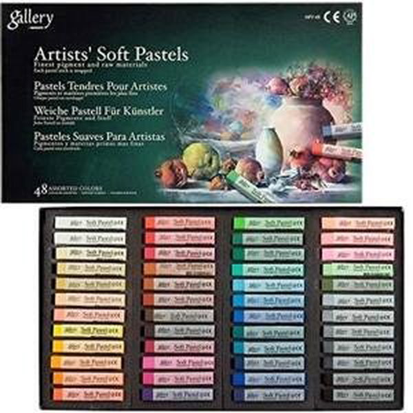 Suché pastely Mungyo Gallery Soft Pastel MPV48 48 barev