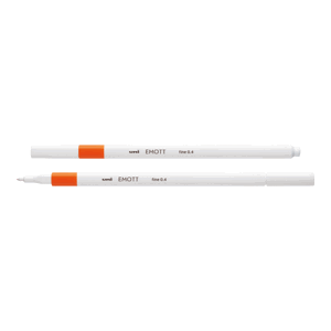 Uni EMOTT liner, tenký fix 0,4 mm - oranžový