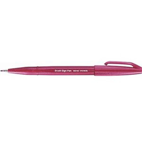 Štětcový fix Pentel Brush Pen Sign SES15 - bordó