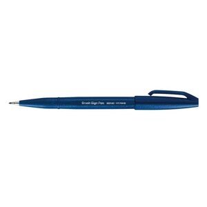 Štětcový fix Pentel Brush Pen Sign SES15 - černo modrý