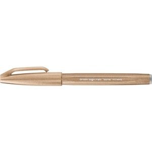 Štětcový fix Pentel Brush Pen Sign SES15 - hnědý světle