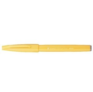 Štětcový fix Pentel Brush Pen Sign SES15 - žlutý