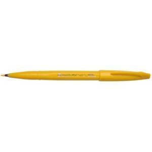 Štětcový fix Pentel Brush Pen Sign SES15 - žlutý okr