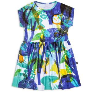 Wouki Dětské šaty TAKO - forest blue 140