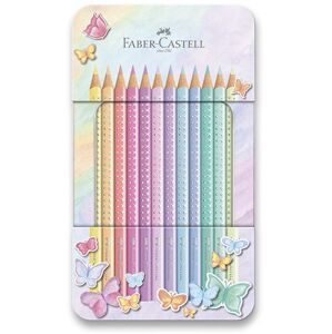 Faber-Castell Pastelky Sparkle, Pastel, plech 12 ks