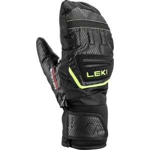 Leki WCR Team 3D Junior Mitt - black/ice lemon 7.0