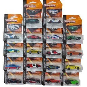 Autíčko závodní Racing Cars Majorette se sběratelskou kartičkou 7,5 cm délka 18 různých druhů