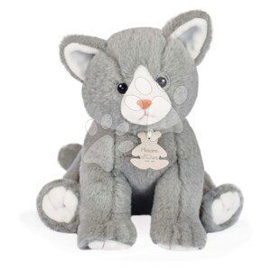 Plyšová kočička Baby Cat Powder Grey Histoire d’Ours šedá 18 cm v dárkovém balení od 0 měsíců