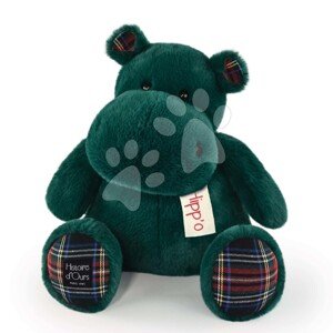 Plyšový hroch Pine Green Hippo Cocooning Histoire d’Ours zelený 40 cm od 0 měsíců