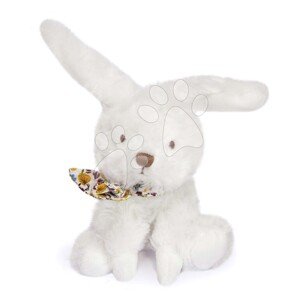 Plyšový zajíček Bunnies Scrunchie Doudou et Compagnie bílý 12 cm různé druhy od 0 měsíců