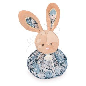 Plyšový zajíček na mazlení Doudou Boule 3v1 Doudou et Compagnie modrý 25 cm od 0 měsíců