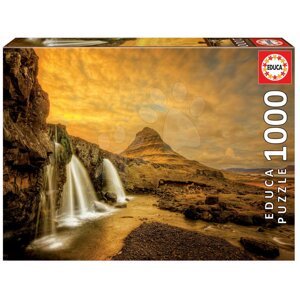 Educa puzzle Kirkjufellsfoss Watterfall Iceland 1000 dílků a fix lepidlo 17971