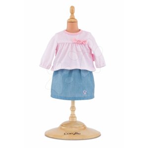 Oblečení sada Top & Skirt Bébé Corolle pro 30cm panenku od 18 měsíců