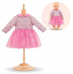 Oblečení Dress Long Sleeves Pink Mon Grand Poupon Corolle pro 42cm panenku od 24 měs