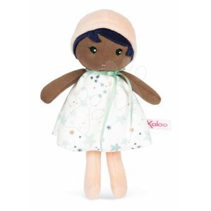 Panenka pro miminka Manon K Doll Tendresse Kaloo 18 cm v hvězdičkových šatech z jemného textilu od 0 měsíců