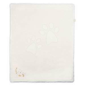 Deka pro nejmenší My Super Soft Blanket Perle Kaloo bílá 85*70 cm z měkkého materiálu s výšivkou od 0 měsíců