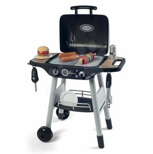 Grill Barbecue Smoby s mechanickými funkcemi a zvukem a 18 doplňky 73 cm výška