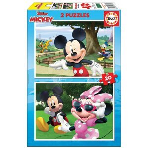 Puzzle Mickey&Friends Educa 2 x 20 dílků od 4 let