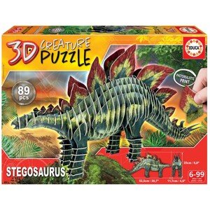 Puzzle dinosaurus Stegosaurus 3D Creature Educa 89 dílků od 6 let