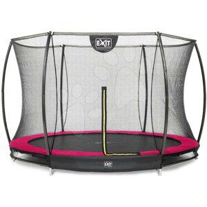 Trampolína s ochrannou sítí Silhouette Ground Pink Exit Toys přízemní průměr 305 cm růžová