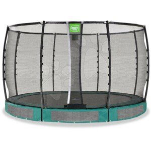 Trampolína s ochrannou sítí Allure Premium ground Exit Toys přízemní průměr 366 cm zelená