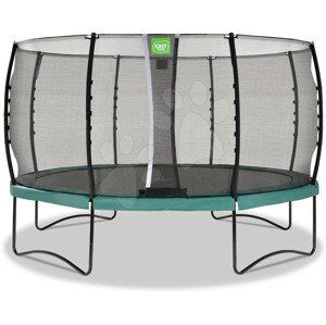 Trampolína s ochrannou sítí Allure Classic Exit Toys průměr 427 cm zelená