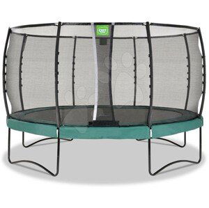 Trampolína s ochrannou sítí Allure Premium  Exit Toys průměr 427 cm zelená