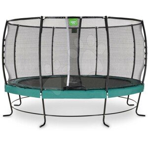 Trampolína s ochrannou sítí Lotus Premium Exit Toys průměr 427 cm zelená